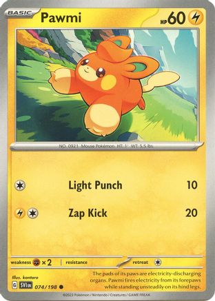SV01: Scarlet & Violet Base Set Pawmi #074