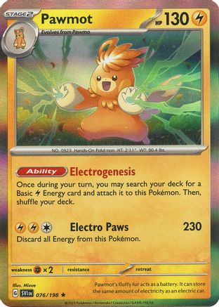 SV01: Scarlet & Violet Base Set Pawmot #076