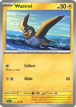 SV01: Scarlet & Violet Base Set Wattrel #077