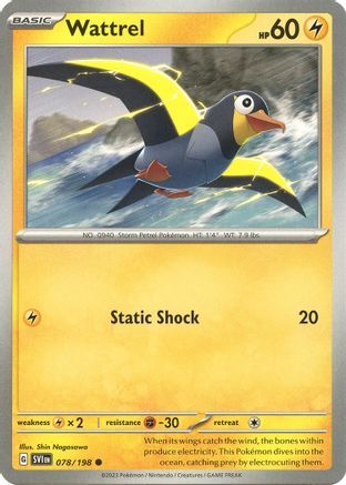 SV01: Scarlet & Violet Base Set Wattrel #078