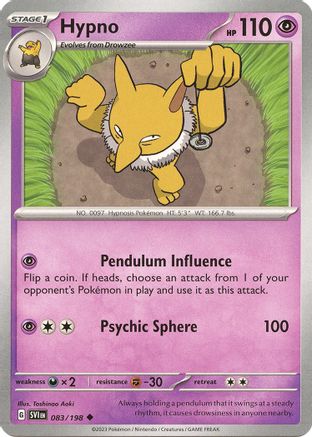 SV01: Scarlet & Violet Base Set Hypno #083
