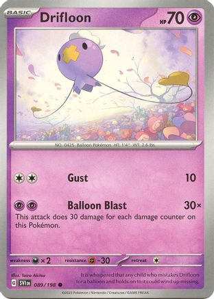 SV01: Scarlet & Violet Base Set Drifloon #089