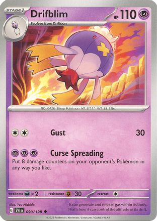 SV01: Scarlet & Violet Base Set Drifblim #090