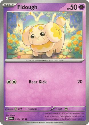SV01: Scarlet & Violet Base Set Fidough #097