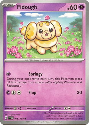 SV01: Scarlet & Violet Base Set Fidough #098