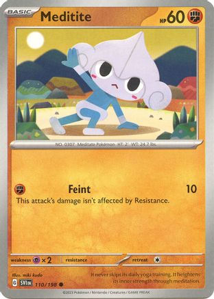 SV01: Scarlet & Violet Base Set Meditite #110