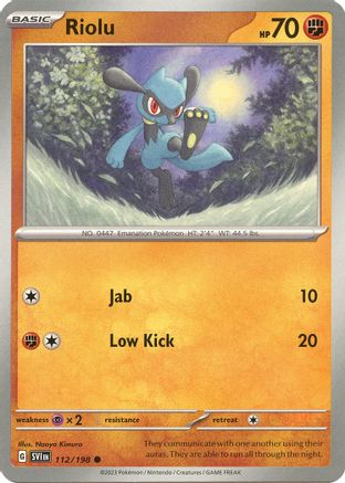 SV01: Scarlet & Violet Base Set Riolu #112