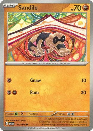SV01: Scarlet & Violet Base Set Sandile #115