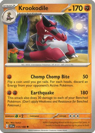 SV01: Scarlet & Violet Base Set Krookodile #117