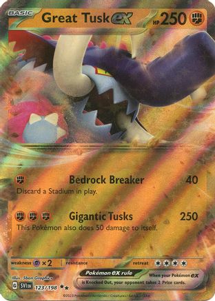 SV01: Scarlet & Violet Base Set Great Tusk ex #123