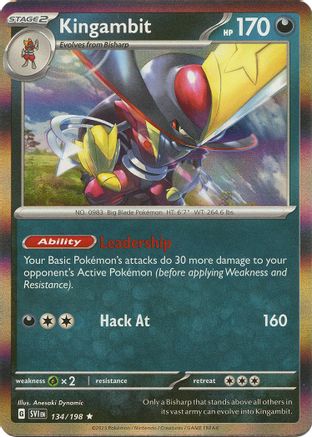 SV01: Scarlet & Violet Base Set Kingambit #134