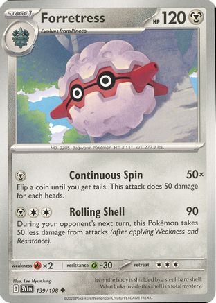 SV01: Scarlet & Violet Base Set Forretress #139