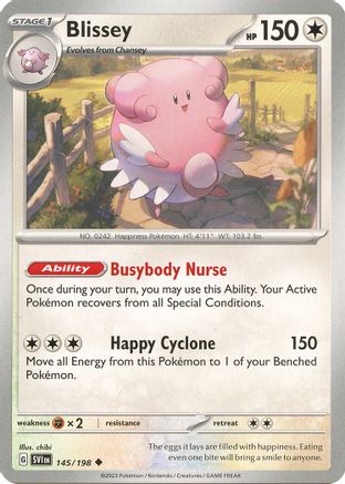 SV01: Scarlet & Violet Base Set Blissey #145