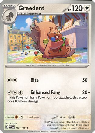 SV01: Scarlet & Violet Base Set Greedent #152