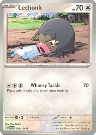 SV01: Scarlet & Violet Base Set Lechonk #156