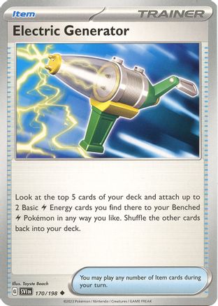SV01: Scarlet & Violet Base Set Electric Generator #170