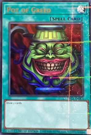 Yu-Gi-Oh! TCG – 3x Pot Of Greed (YGLD-DEB26) – Common – Near Mint – German Edition