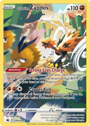 SWSH: Sword & Shield Promo Cards Galarian Zapdos #SWSH283