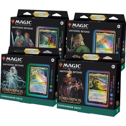 The Lord of the Rings: Tales of Middle-earth Commander Decks [Set of 4 ...