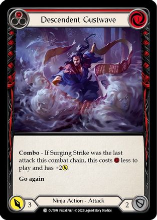 Descendent Gustwave (Red) - Outsiders - Flesh and Blood TCG