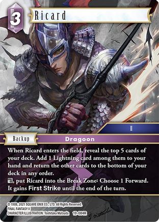 Ricard - From Nightmares - Final Fantasy TCG