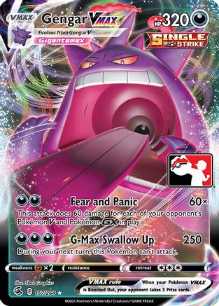 Gengar VMAX Prize Pack Series Cards