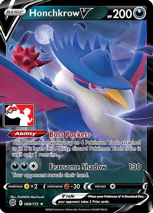 Prize Pack Series Cards Honchkrow V #088
