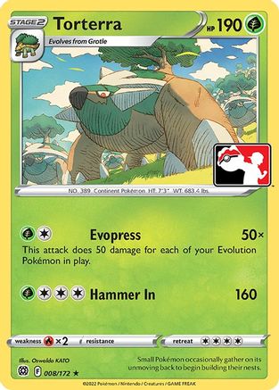 Prize Pack Series Cards Torterra #008