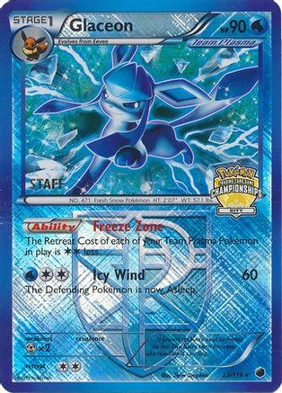 League & Championship Cards Glaceon - 23/116 (City Championships) [Staff] #023