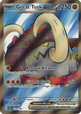 SV01: Scarlet & Violet Base Set Great Tusk ex #230