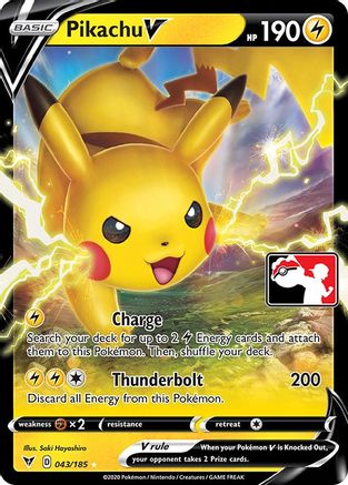 Prize Pack Series Cards Pikachu V #043