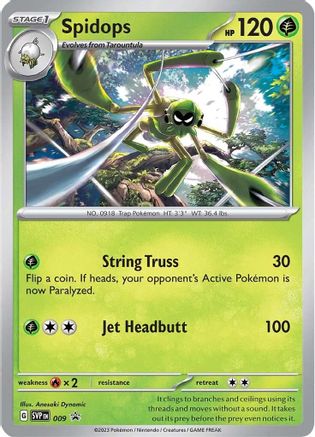 SV: Scarlet & Violet Promo Cards Spidops #009