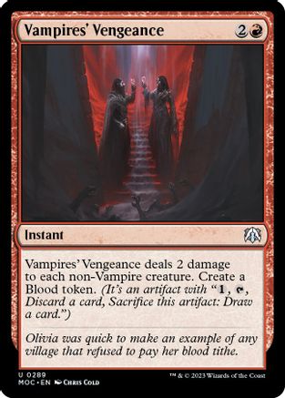 Vampires' Vengeance - Commander: March of the Machine - Magic: The ...