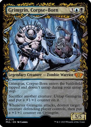 Grimgrin, Corpse-Born (Halo Foil)