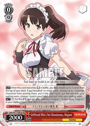 Girlfriend Who's Not Monotonous, Megumi (SR) - Saekano How to Raise a ...