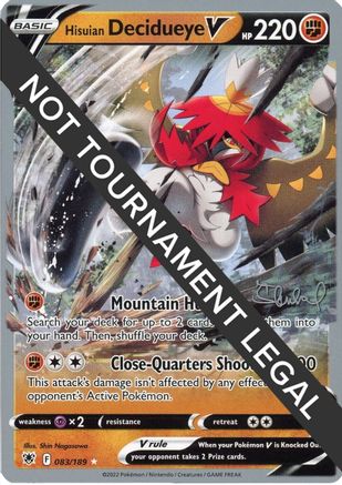 World Championship Decks Hisuian Decidueye V - 2022 (Ondrej Skubal) #083