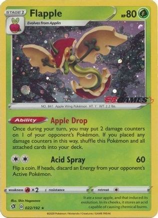 Miscellaneous Cards & Products Flapple - 022/192 (EB Games Exclusive) #022