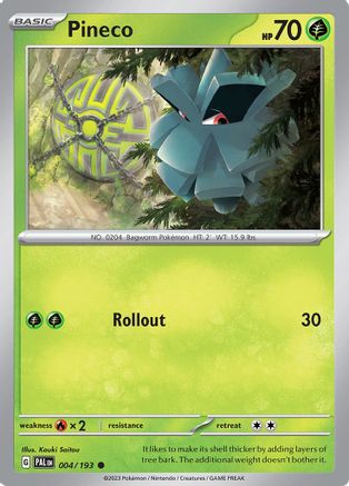 SV02: Paldea Evolved Pineco #004