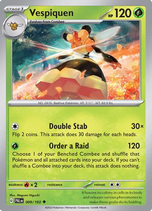 SV02: Paldea Evolved Vespiquen #009