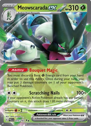 SV02: Paldea Evolved Meowscarada ex #015