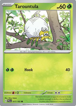 SV02: Paldea Evolved Tarountula #017