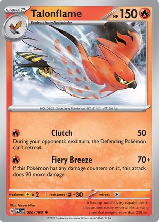 SV02: Paldea Evolved Talonflame #030