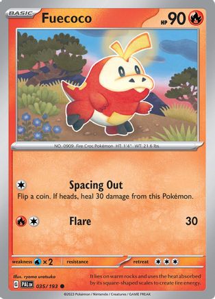 SV02: Paldea Evolved Fuecoco #035