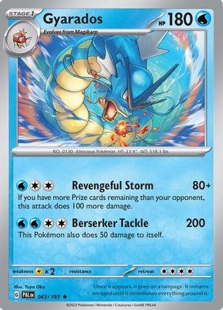 SV02: Paldea Evolved Gyarados #043