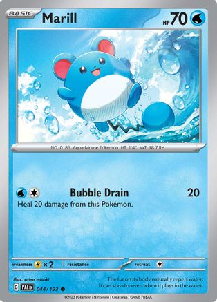 SV02: Paldea Evolved Marill #044