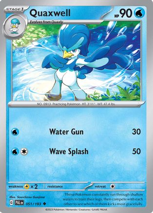 SV02: Paldea Evolved Quaxwell #051