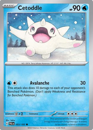 SV02: Paldea Evolved Cetoddle #053