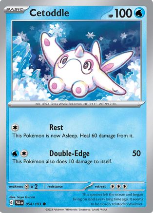 SV02: Paldea Evolved Cetoddle #054