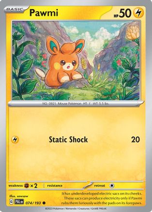SV02: Paldea Evolved Pawmi #074