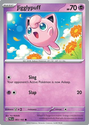 SV02: Paldea Evolved Jigglypuff #083